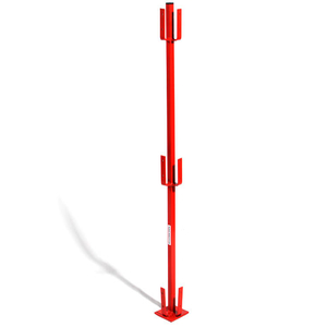 Corner TemporGuard® Temporary Handrail Post with Base Plate